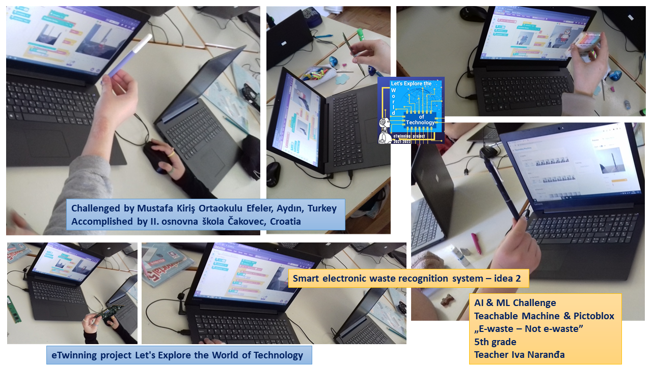 AI & ML Challenge - Teachable Machine - Pictoblox - eTwinning